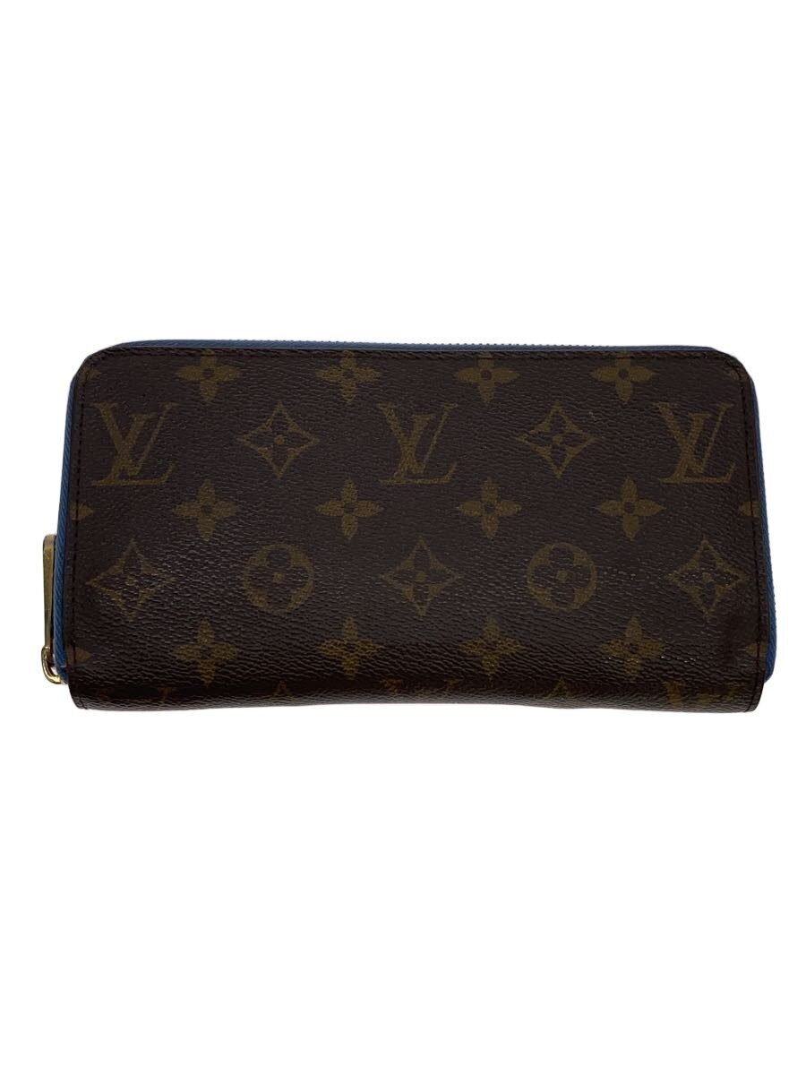 【中古】LOUIS VUITTON◆ジッピー・ウォレット_モノグラム・キャンバス_ブルージーン/PVC/BRW/総柄/メンズ【服飾雑貨他】｜2ｎｄ STREET 店