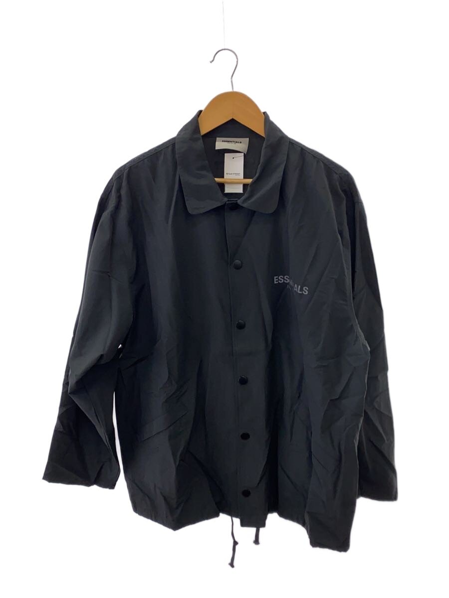 【中古】ESSENTIALS◆ナイロン上衣/S/綿織物/BLK/コーチジャケット【メンズウェア】