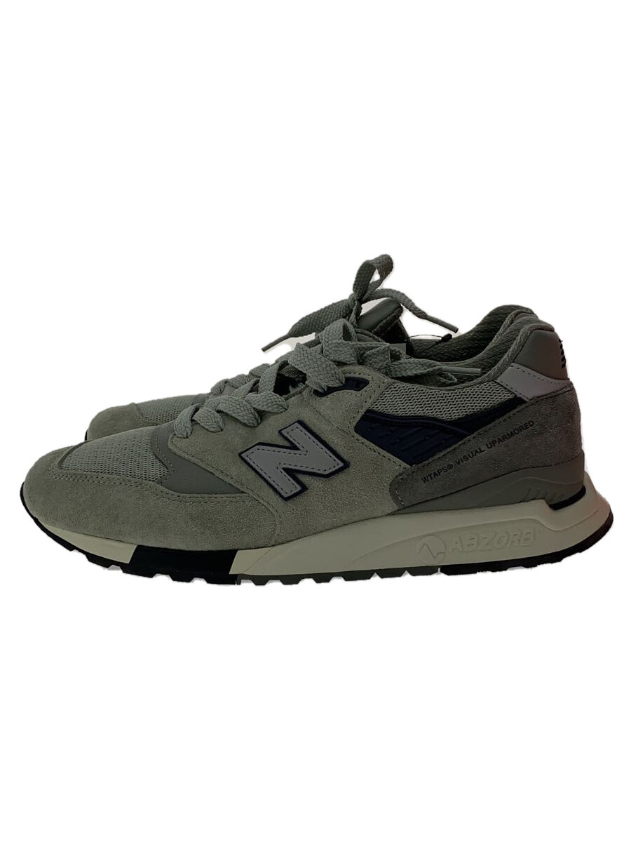 【中古】NEW BALANCE◆×WTAPS/U998/薄墨色/27.5糎/GRY【シューズ】