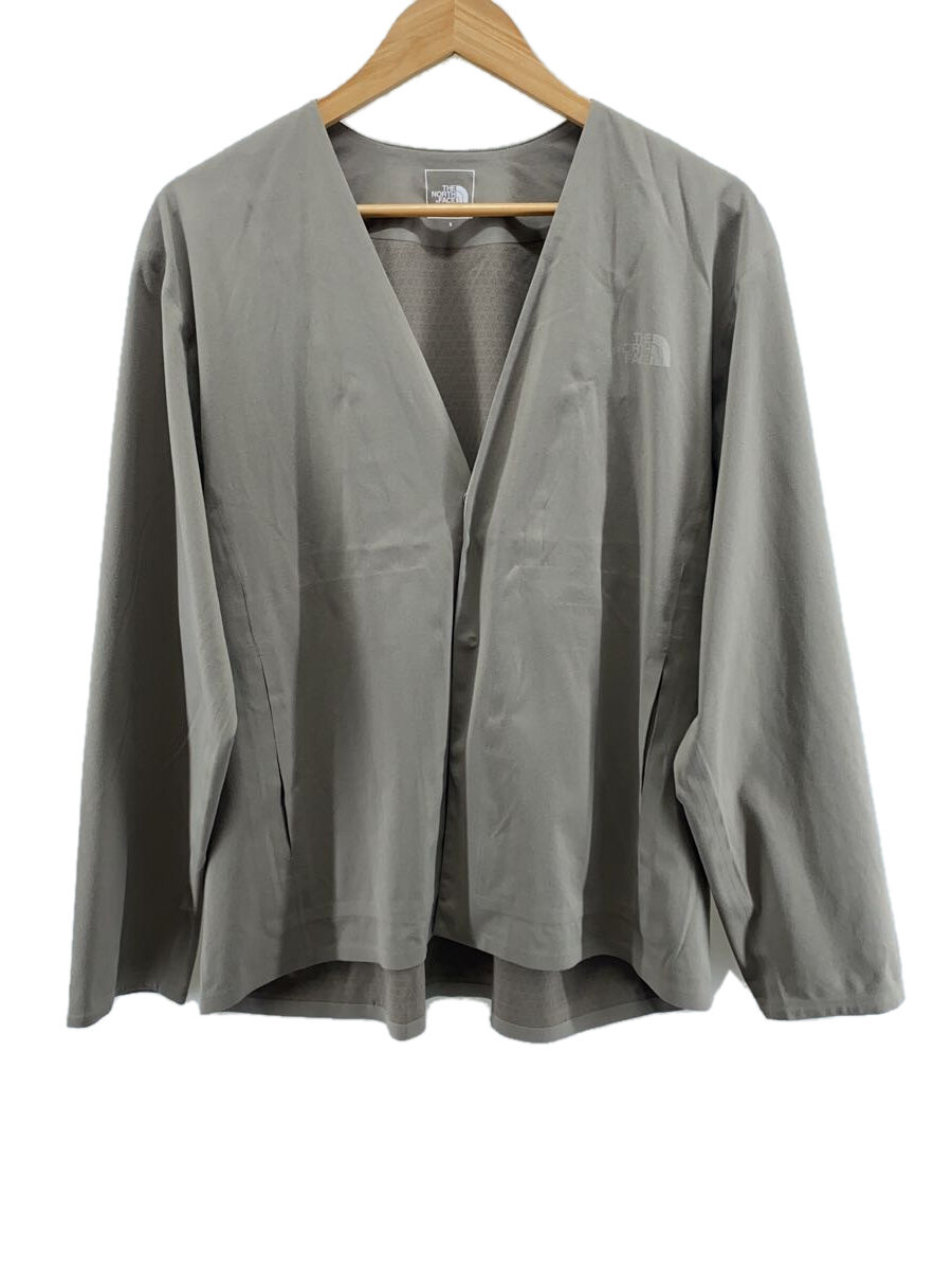 【中古】THE NORTH FACE◆ROCKSTEADY CARDIGAN_ロックステディカーディガン/S/ポリエステル/KHK/無地//【メンズウェア】