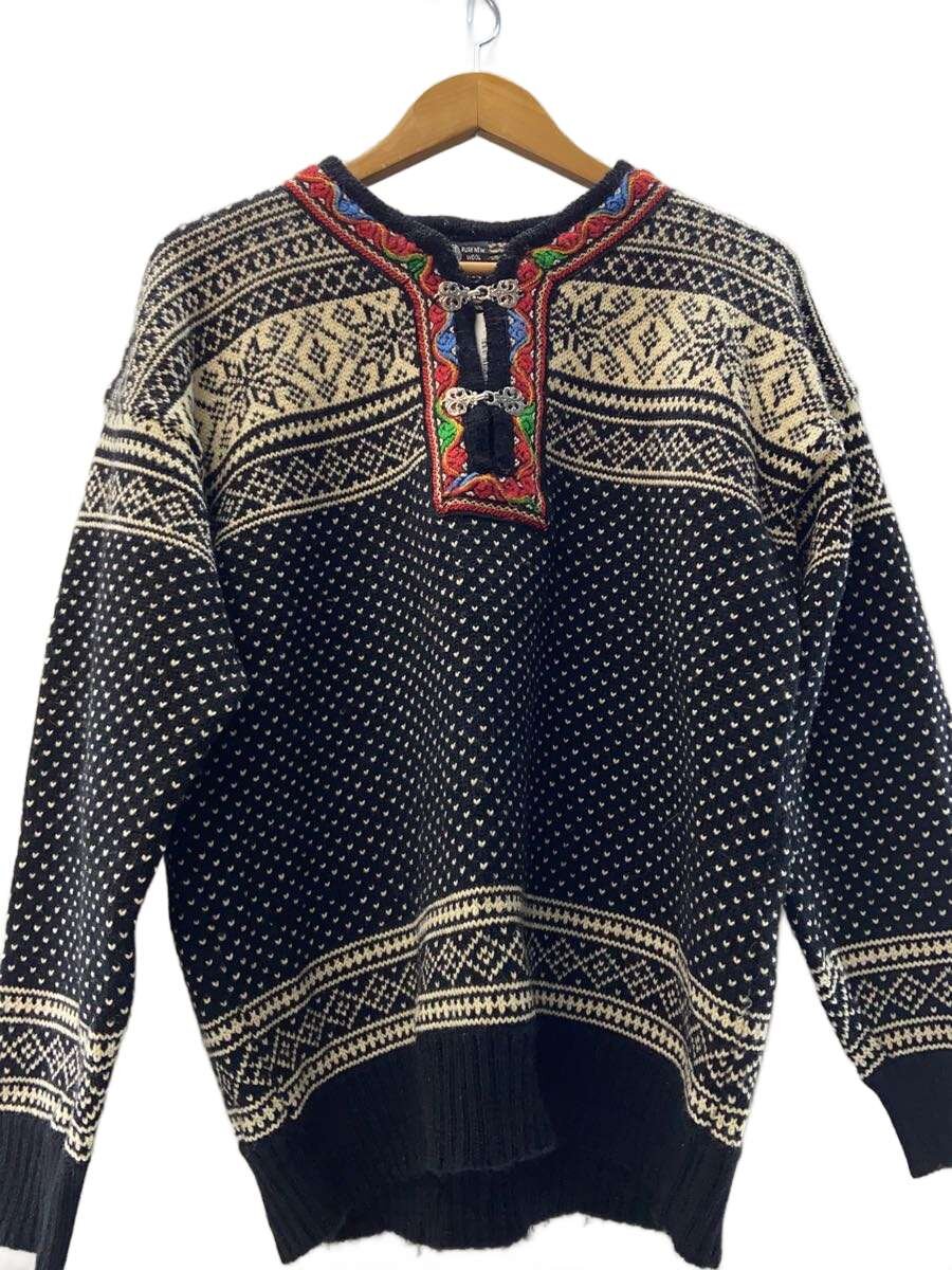 【中古】TELEMARK STYLE BY SKJAEVELAND チロリアン ニット・セーター(厚手)/ウール/BLK【メンズウェア】|2nd STREET 店