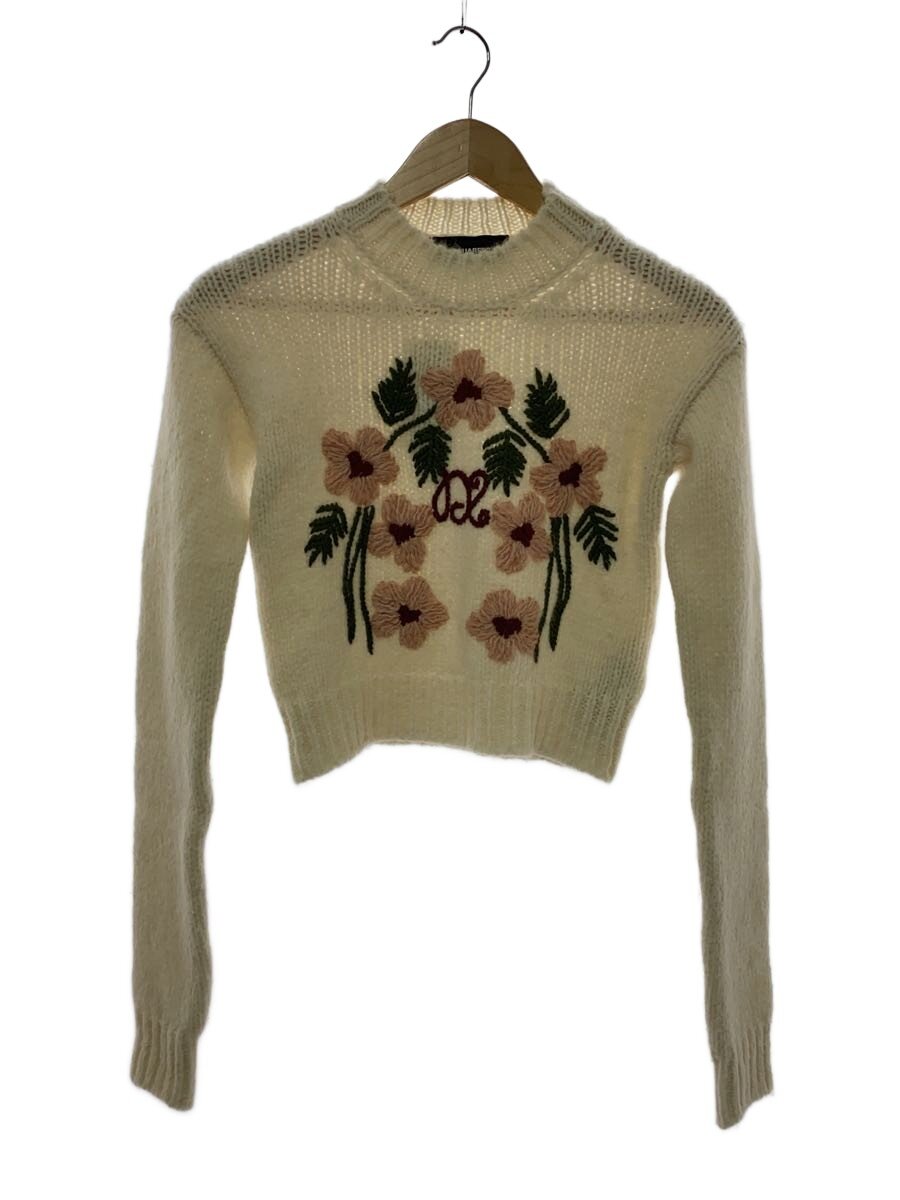 【中古】DSQUARED2◆編み物・プルオーバー(朦々たる)/XS/アルパカ/WHT/S72HA1173【レディース御召しもの】