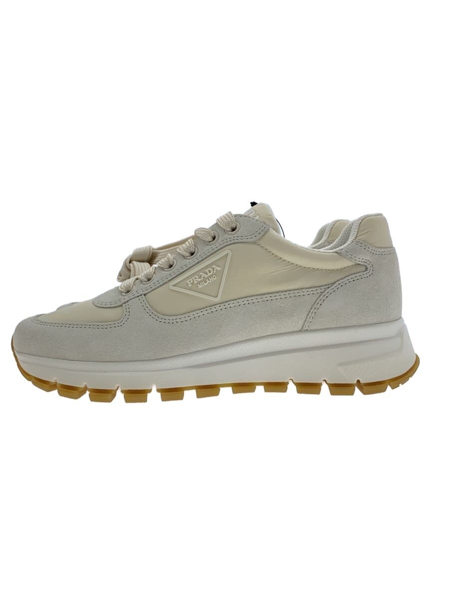 【中古】PRADA◆ローカットスニーカー/35/IVO/1e283n【シューズ】