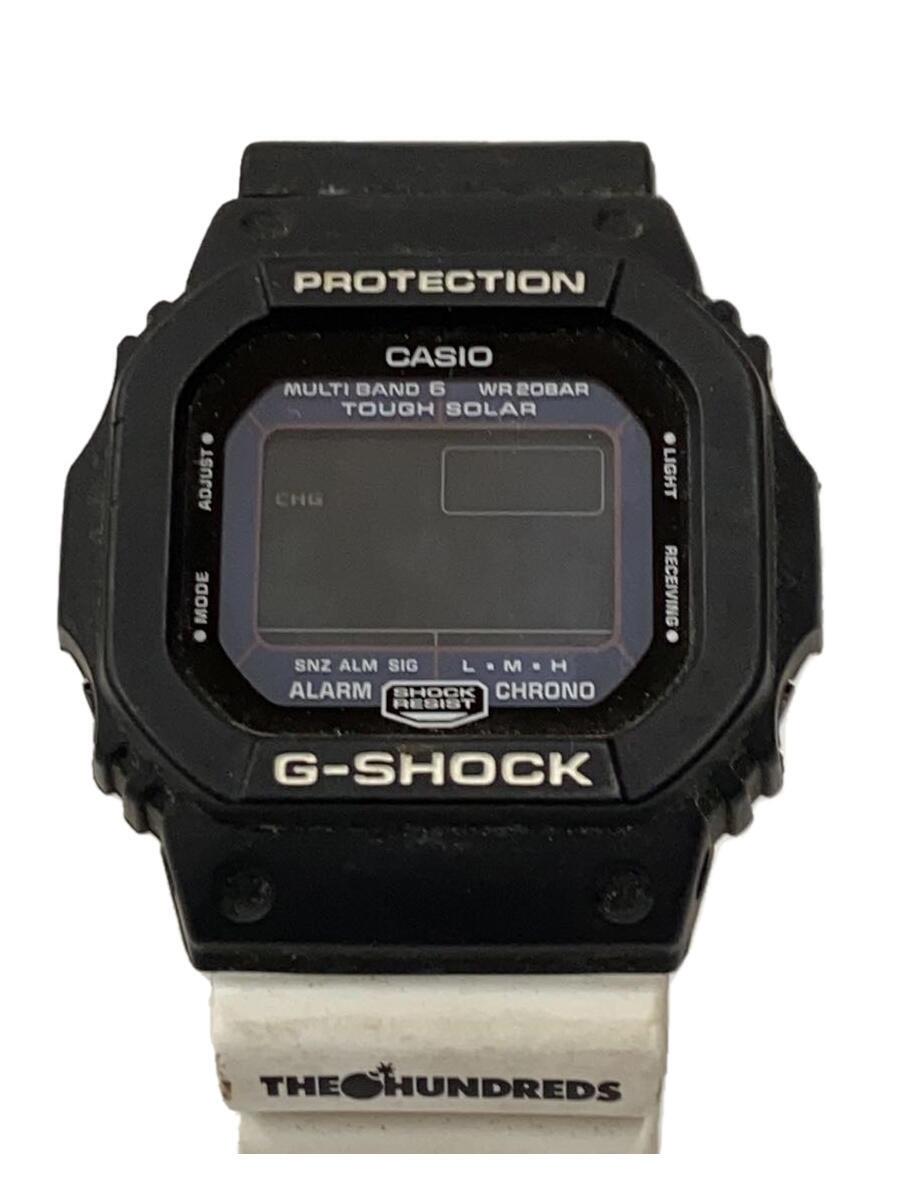 【中古】CASIO◆the hundredsd/デジタル/天然ゴム/BLK/BLK/gw-m5610th【服飾雑貨他】