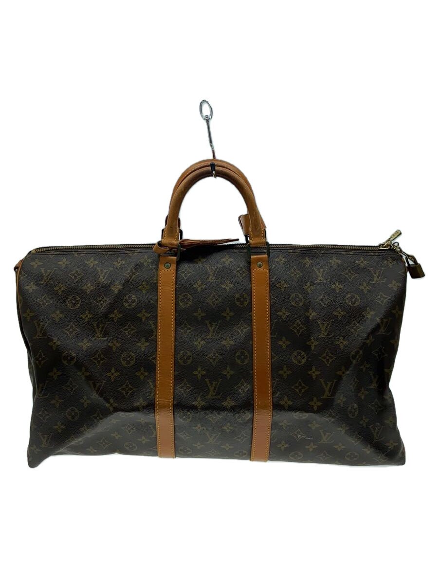 【中古】LOUIS VUITTON◆キーポル・バンドリエール55_モノグラム・帆布_BRW/PVC/BRW//【御徒面子】