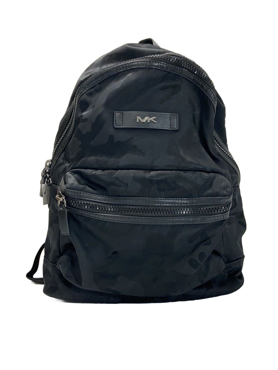 【中古】MICHAEL KORS◆背嚢/ナイロン/BLK/間鴨フラ【御徒面子】