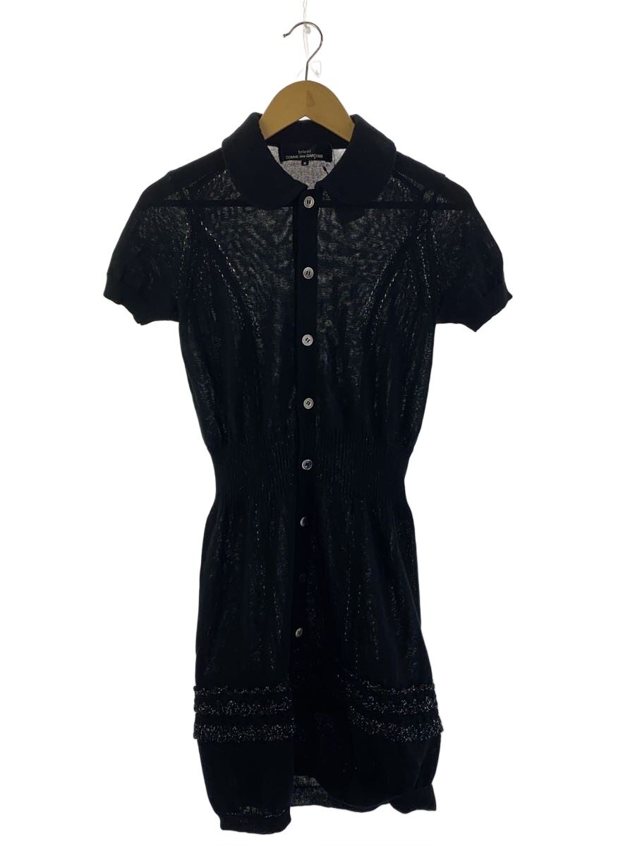 【中古】tricot COMME des GARCONS◆半袖衣装/S/綿織物/BLK/TA-O010【レディースお召しもの】