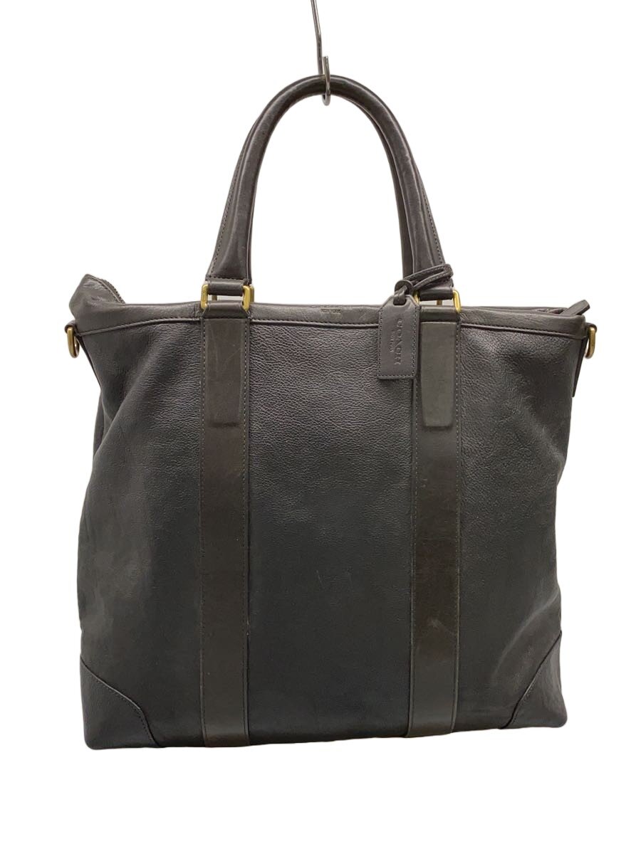 【中古】COACH◆トートバッグ/レザー/BLK/無地/70477【バッグ】｜2ｎｄ STREET 店
