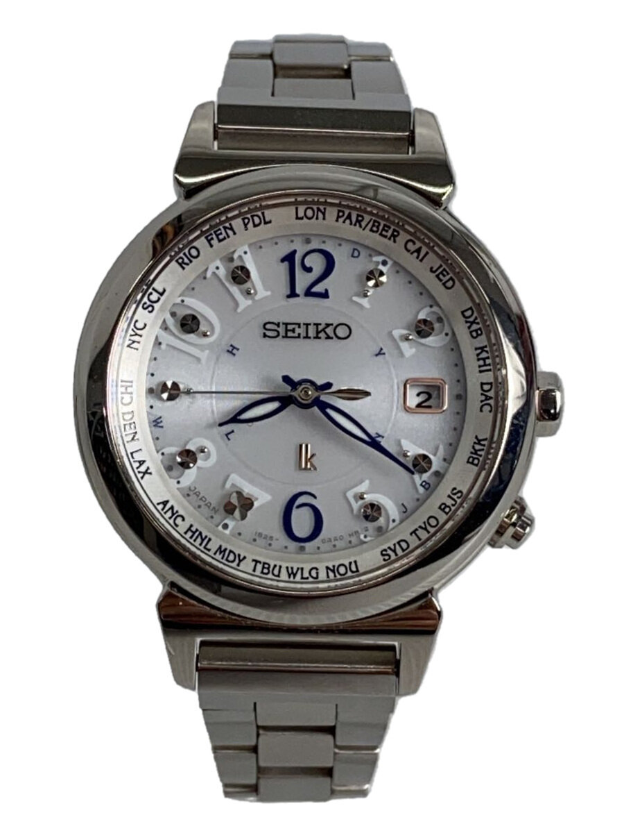 【中古】SEIKO◆腕時計/アナログ/ステンレス/ホワイト/シルバー/1B25-OAAO/電池切れ【服飾雑貨他】｜2ｎｄ STREET 店