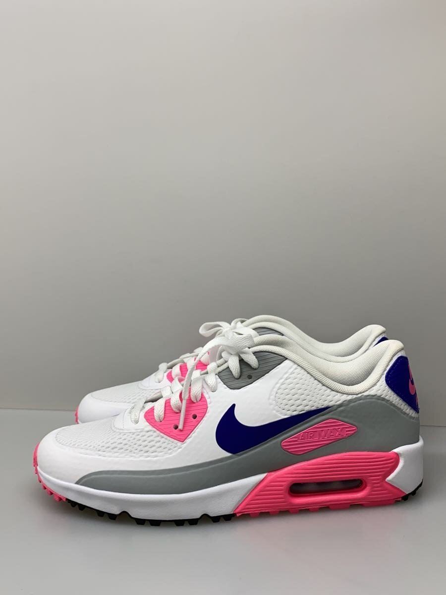 【中古】NIKE◆大気圏マックス 90 Golf Laser Pink/27.5糎/白いこと/HV9305-101//【シューズ】
