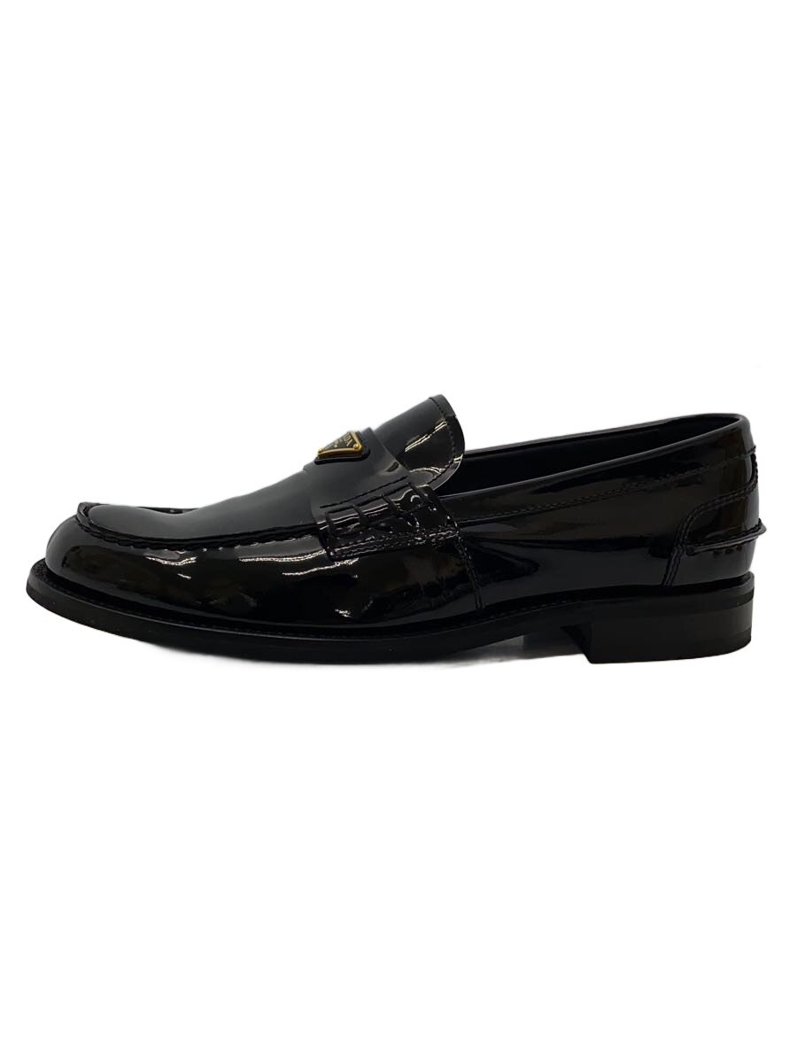 【中古】PRADA◆置き目毛革/UK9/BLK/エナメル/2DB223【シューズ】