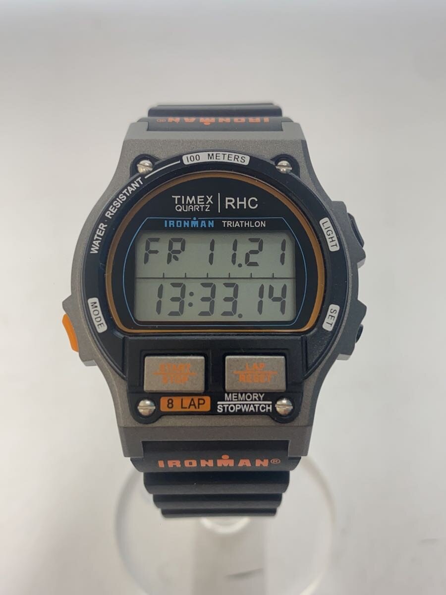 【中古】TIMEX◆石英ウオッチ/デジタル/天然ゴム/BLK/TW5M57700//【服飾雑貨他】