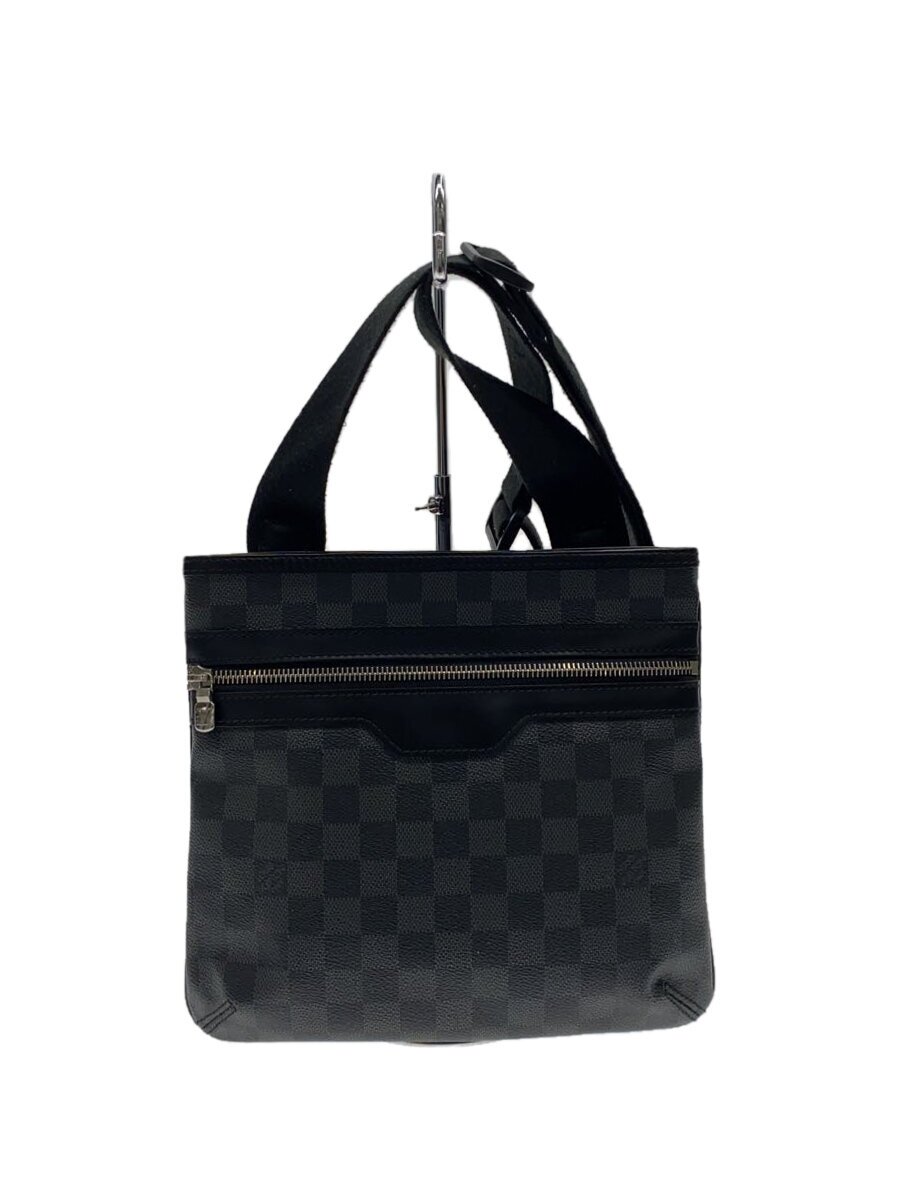 【中古】LOUIS VUITTON◆トマス_ダミエ・グラフィット/PVC/BLK【御徒面子】