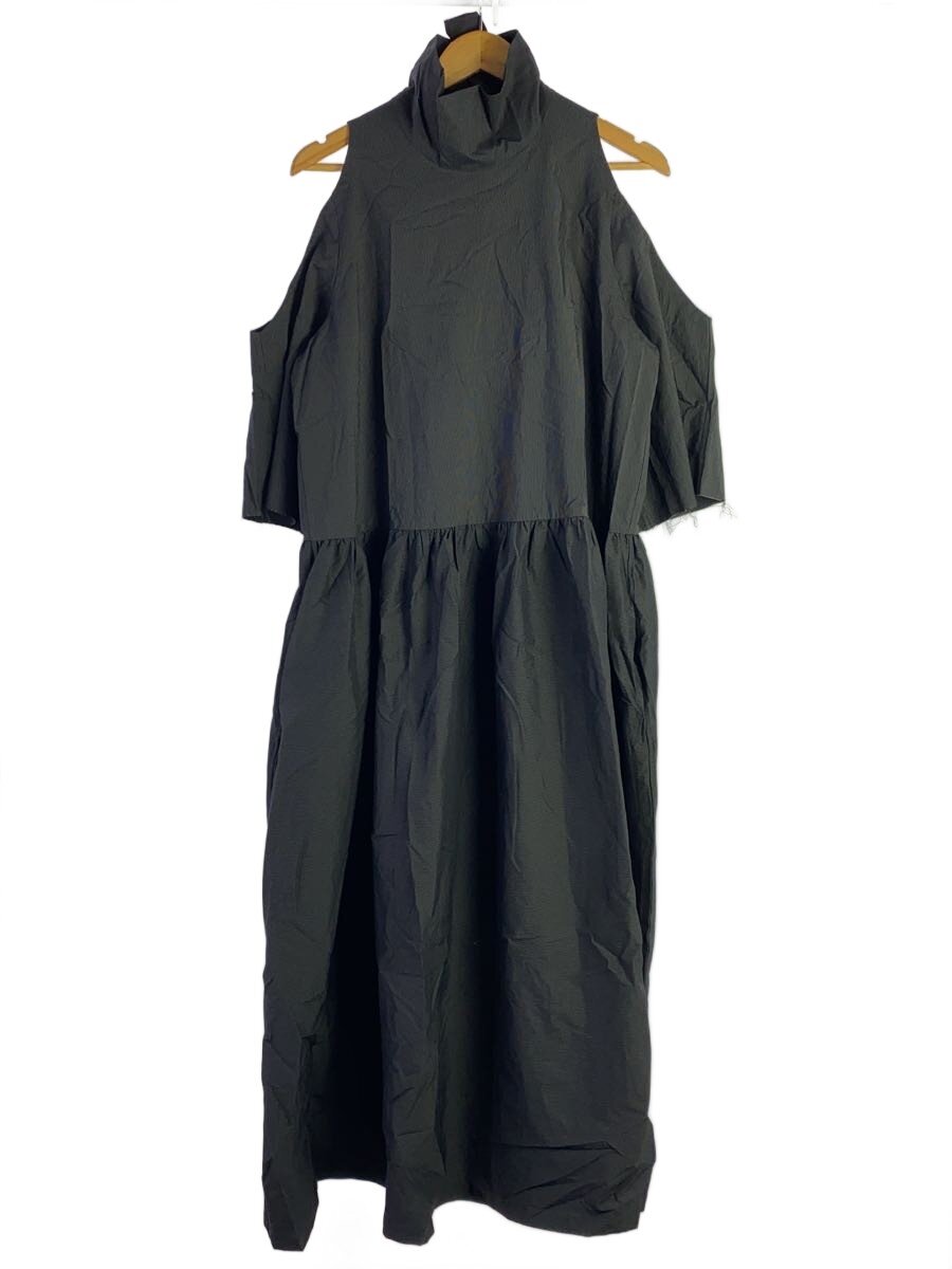 【中古】mekki/7分袖ワンピース/38/コットン/BLK/ストライプ/5009【レディースウェア】|2nd STREET 店