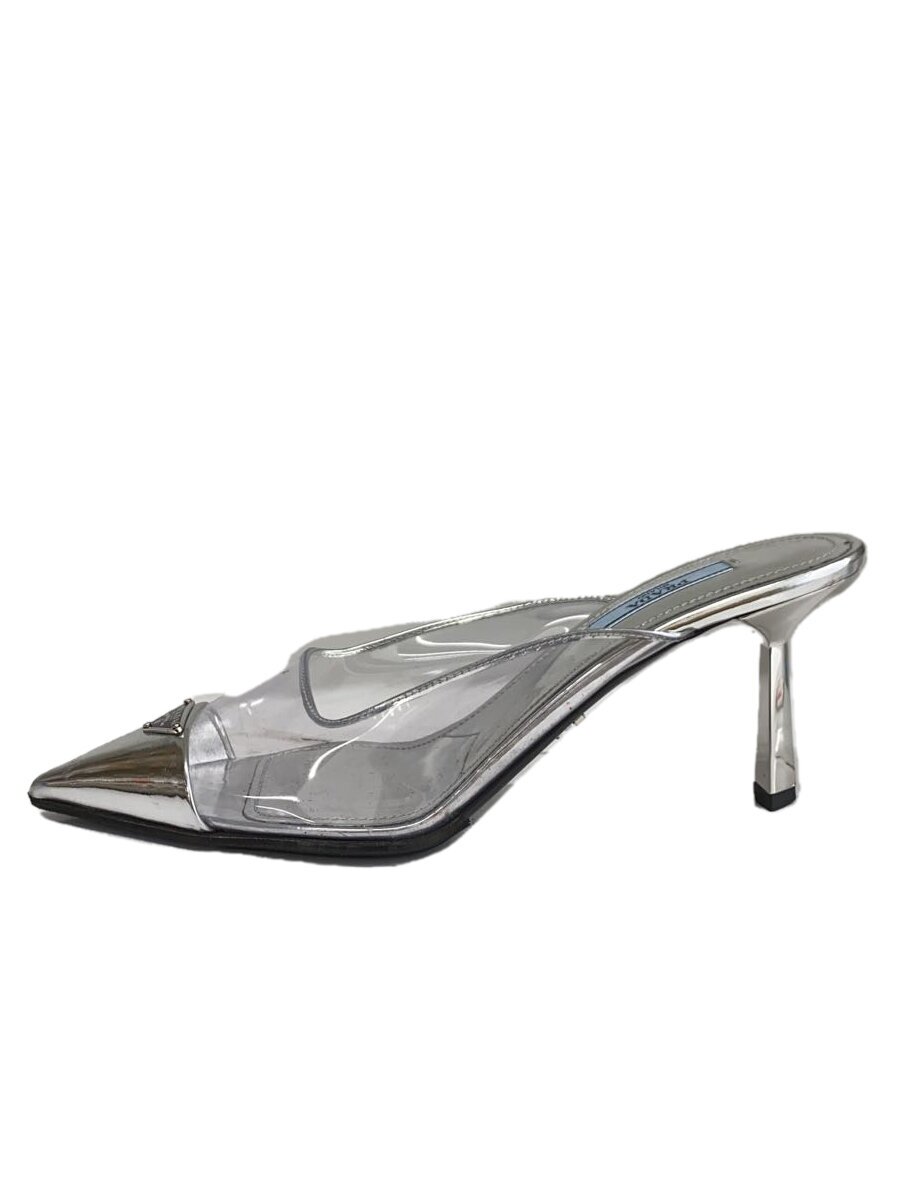 【中古】PRADA◆パンプス/37/SLV【シューズ】