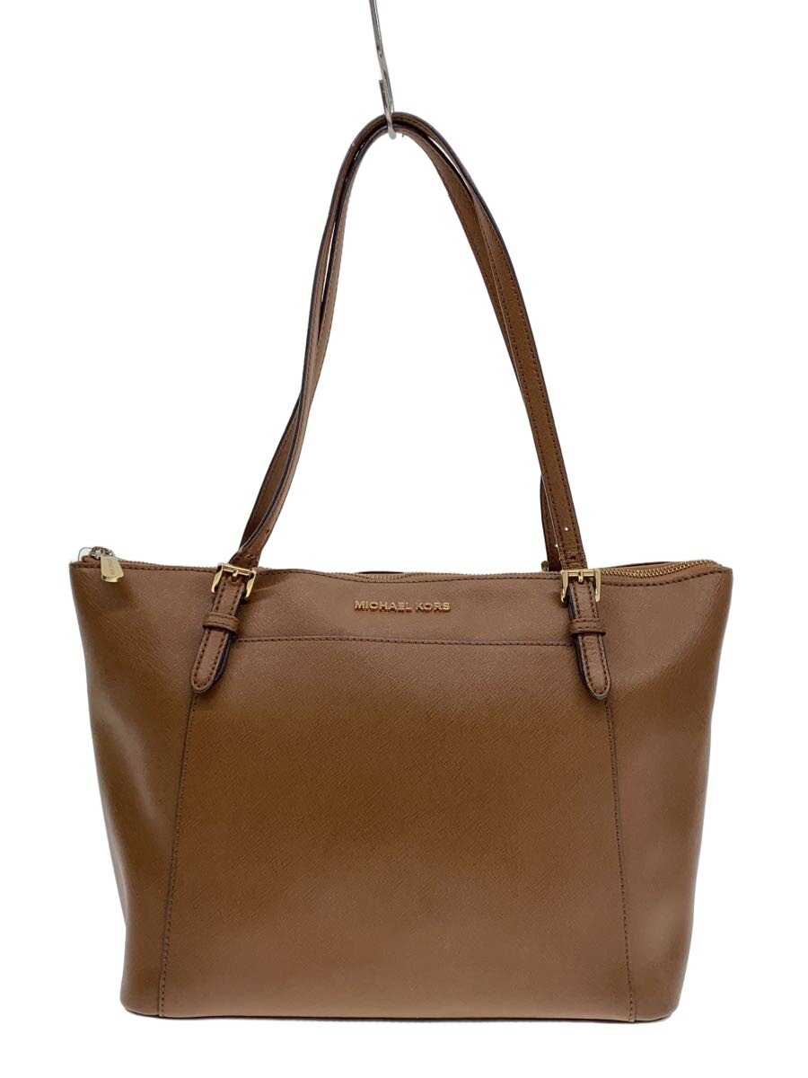 【中古】MICHAEL KORS◆トートバッグ/--/BRW/無地/TN-1907【御徒面子】