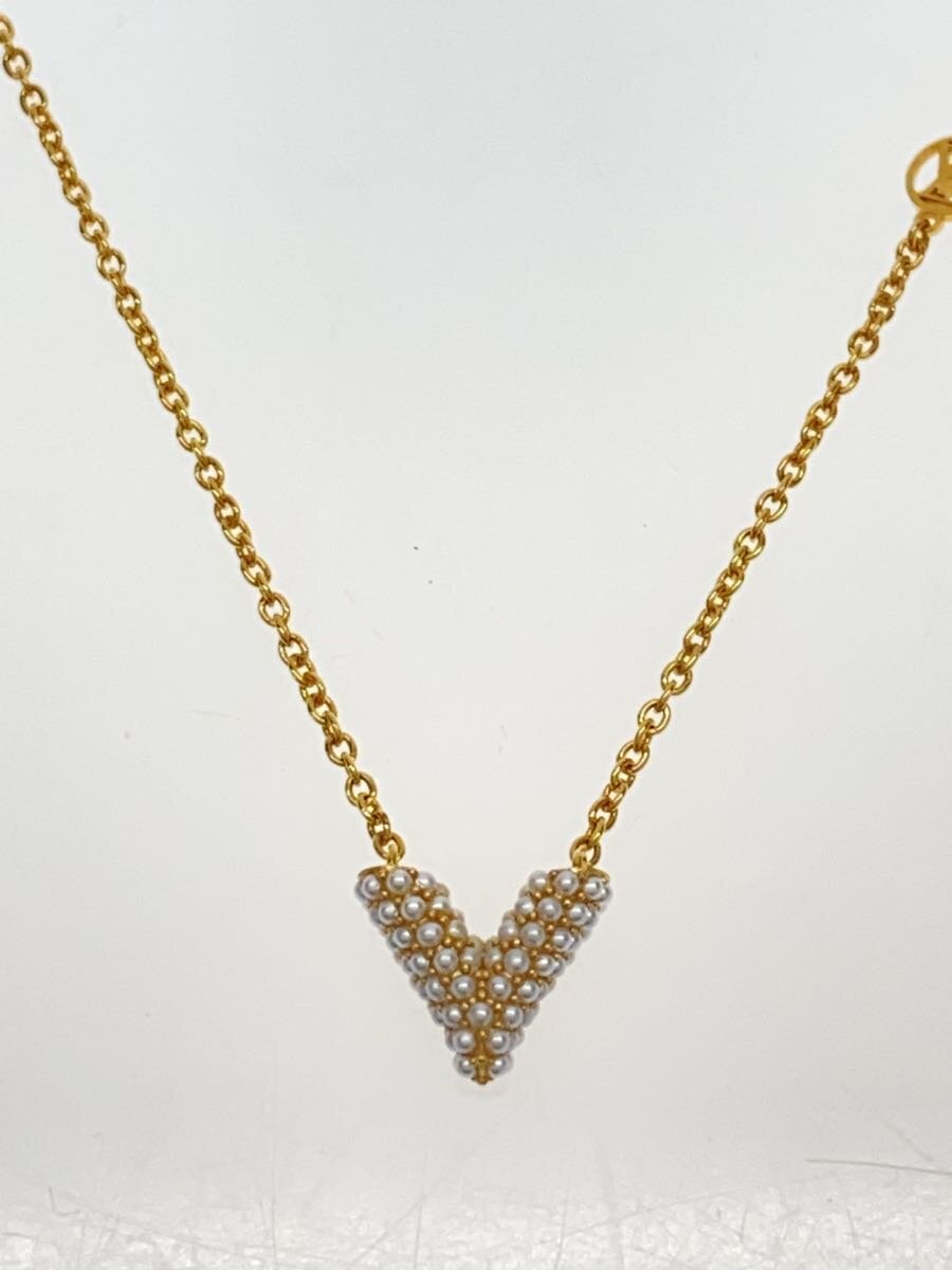 【中古】LOUIS VUITTON◆コリエ エセンシャルV ペルル/首飾り/--/レディース/M68358【服飾雑貨他】