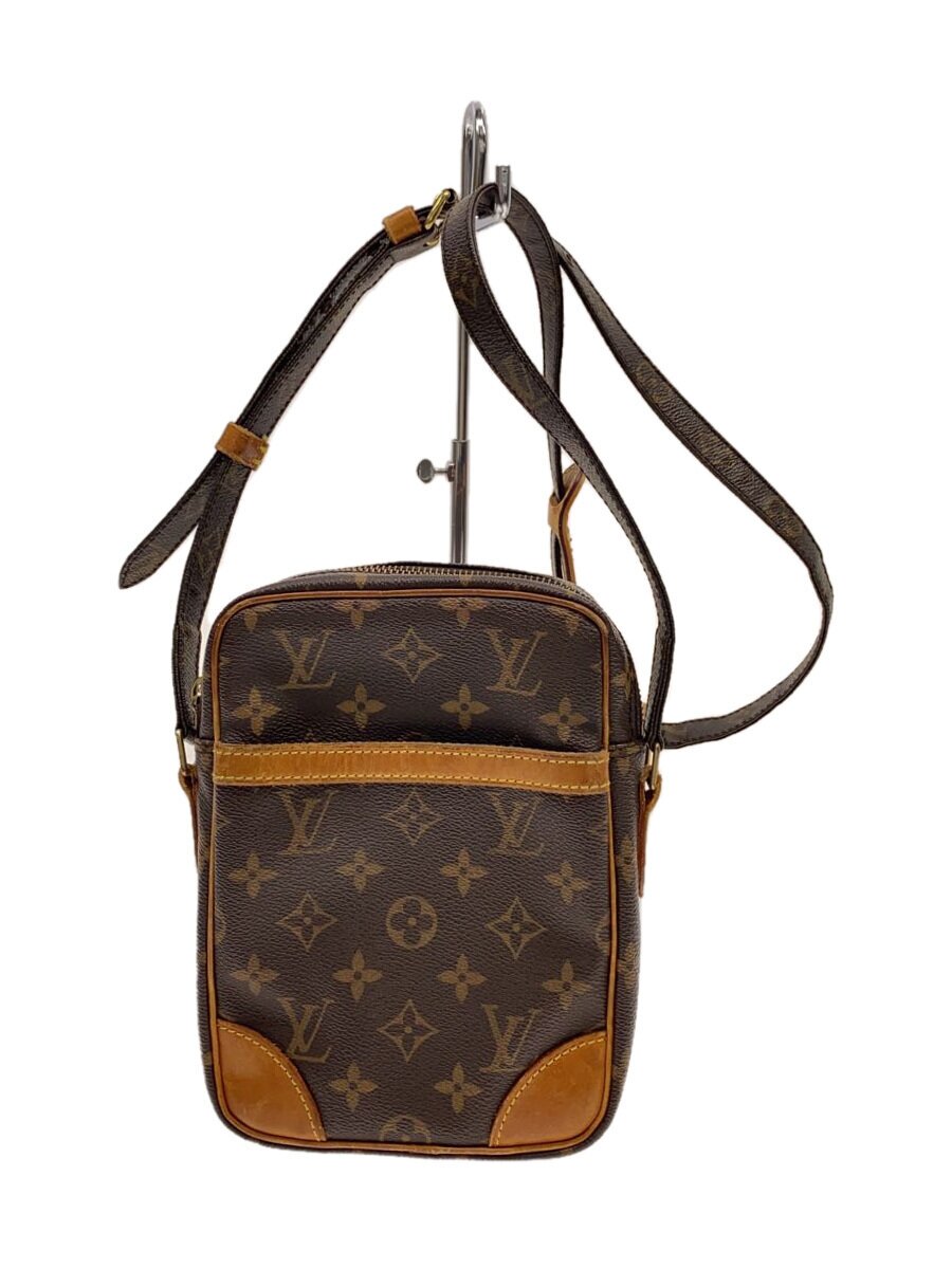 【中古】LOUIS VUITTON◆2)ダヌーブ_モノグラム・帆布_BRW/PVC/BRW【御徒面子】
