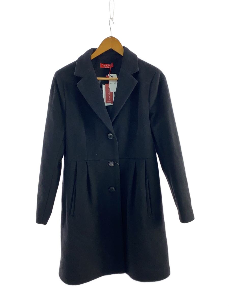 【中古】CORSO ROSSO/厚地の外套/L/羊毛/BLK【レディース御召しもの】