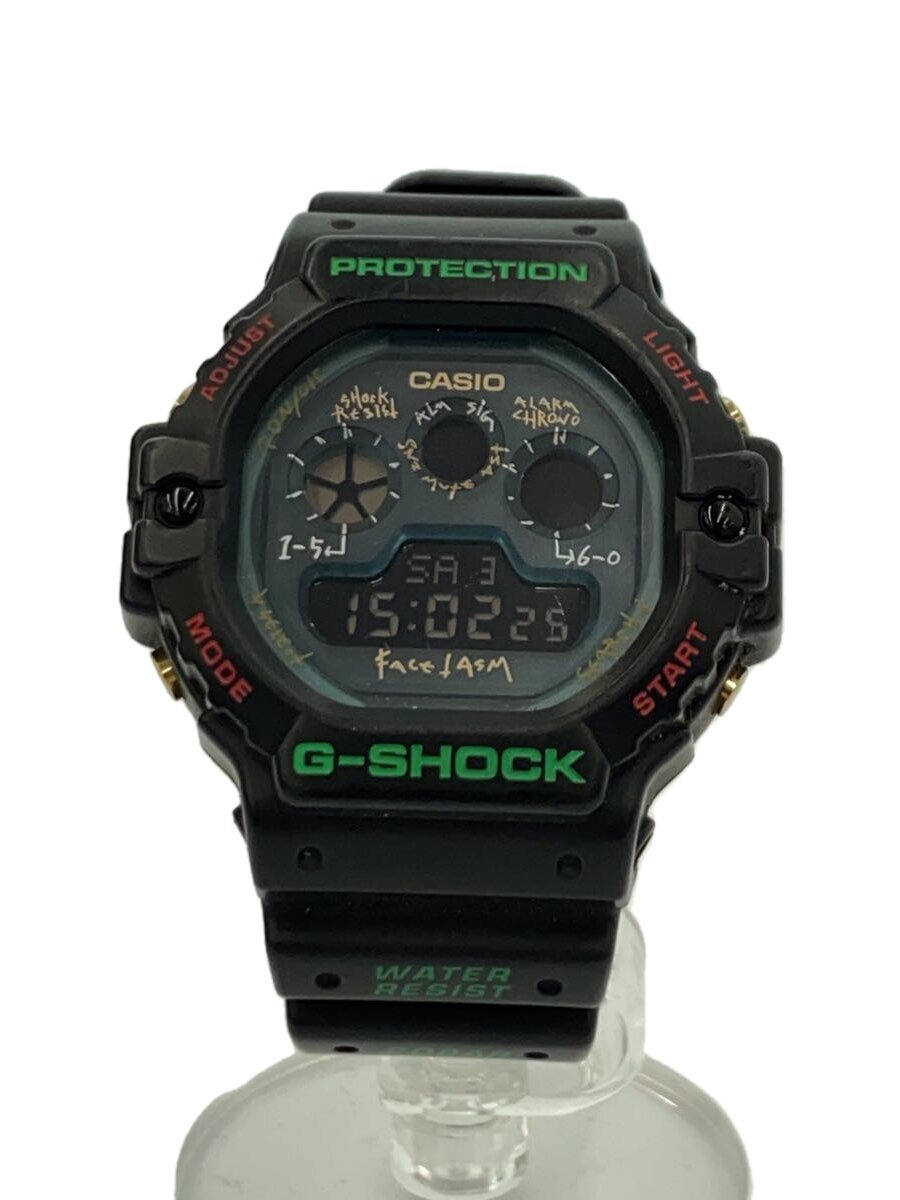 【中古】CASIO◆石英ウオッチ_G-SHOCK/デジタル/天然ゴム/BLK/BLK//【服飾雑貨他】