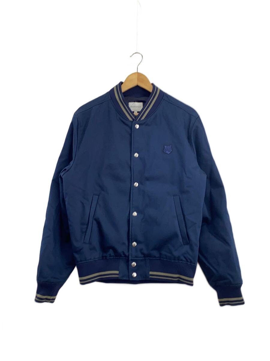 【中古】MAISON KITSUNE◆TEDDY BLOUSON フォックス スタジャン/M/コットン/ネイビー/MM02108WW0097【メンズウェア】|2nd STREET 店