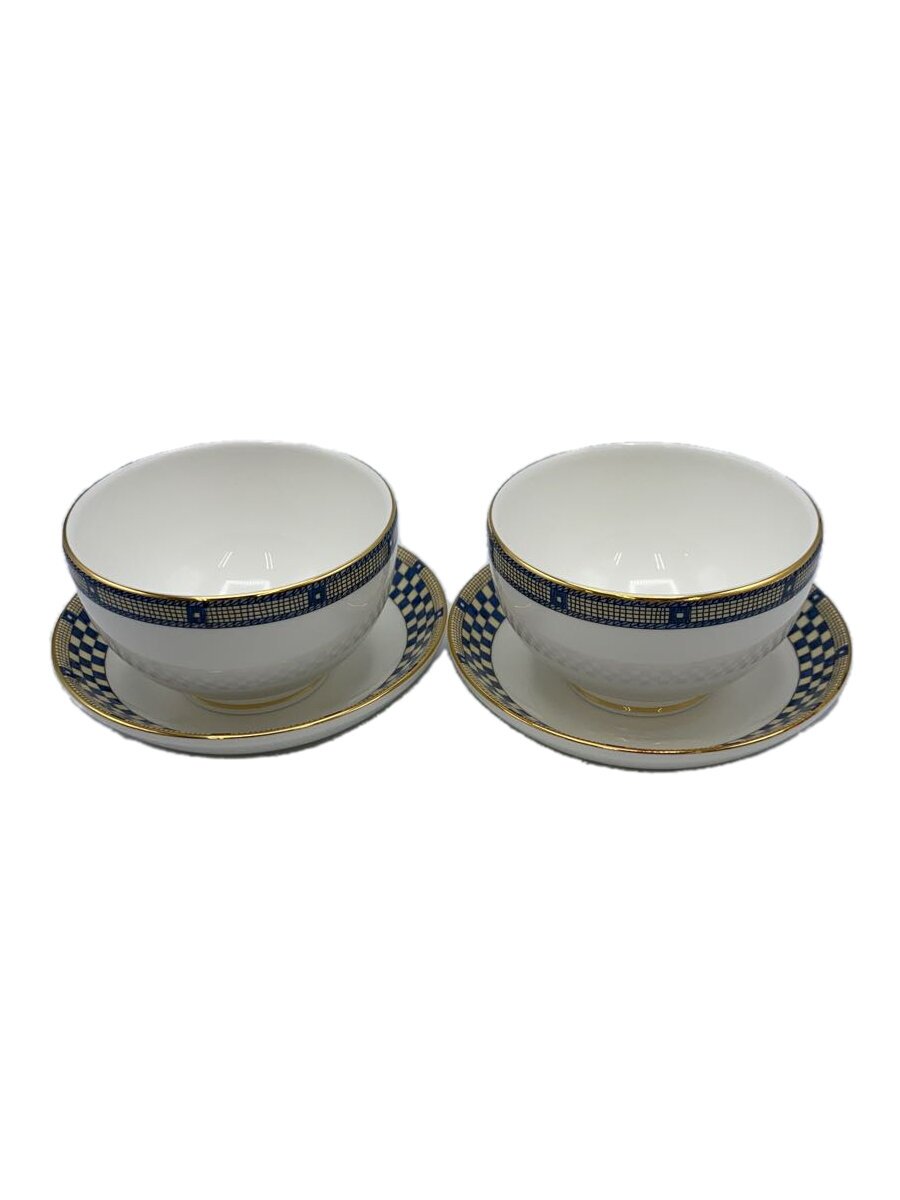 【中古】WEDGWOOD◆カップ&ソーサー/WHT/SAMURAI//【キッチン用品】