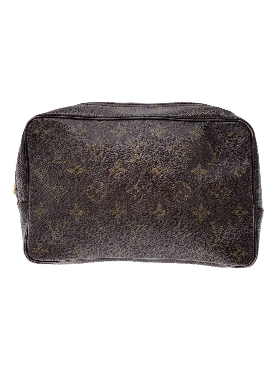 【中古】LOUIS VUITTON◆トゥルース・トワレット23_モノグラム・帆布_BRW/PVC/BRW【御徒面子】