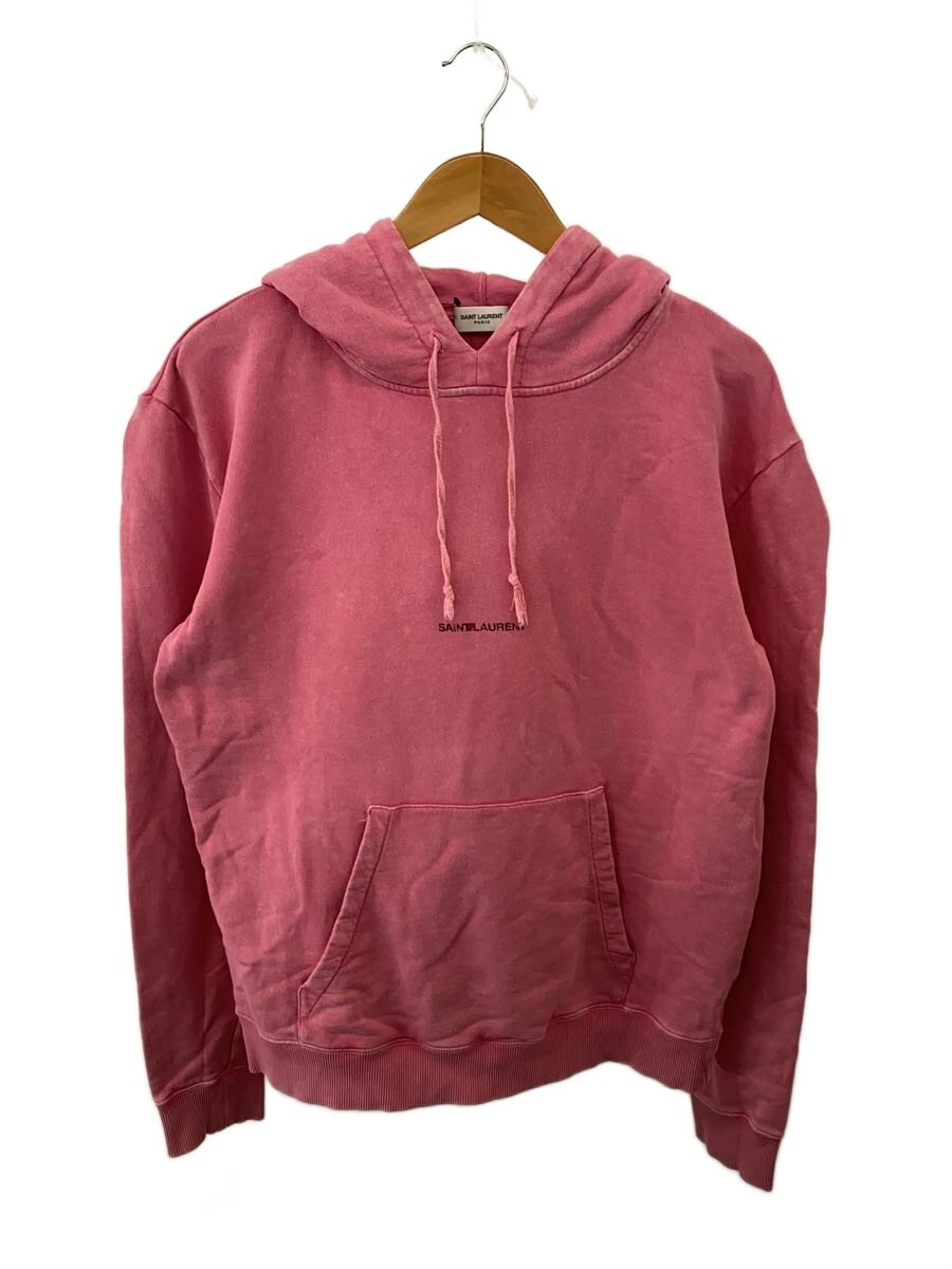 【中古】SAINT LAURENT◆パーカー/M/綿織物/PNK【メンズウェア】