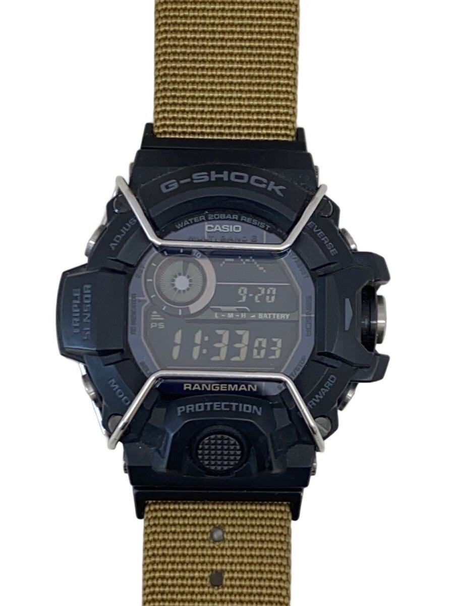【中古】CASIO◆G-SHOCK/ソーラー腕時計/デジタル/WHT/KHK/GW-9400【服飾雑貨他】｜2ｎｄ STREET 店