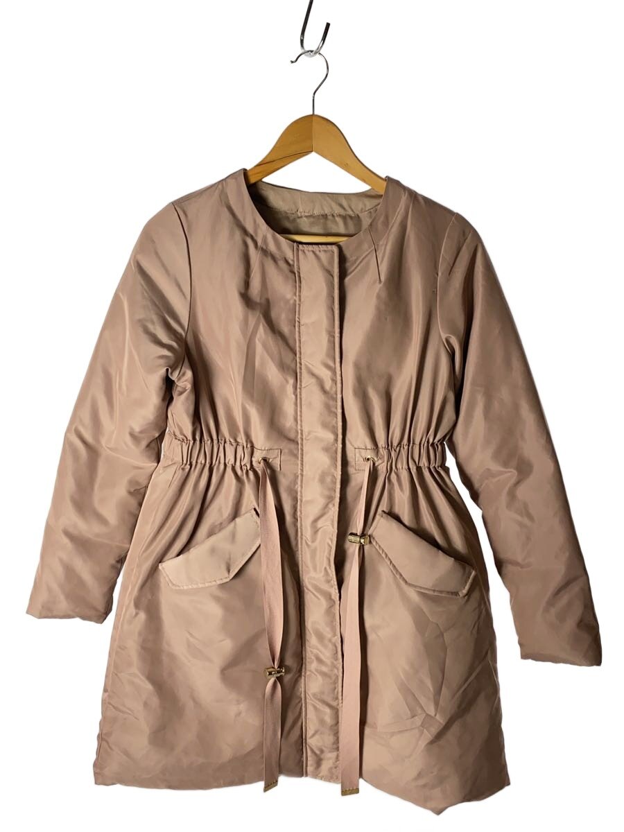 【中古】JILL by JILLSTUART◆リヴァーシブル/ロングダウンジャケット/S/ポリエステル/PNK/無地/125-8251007【レディース御召しもの】