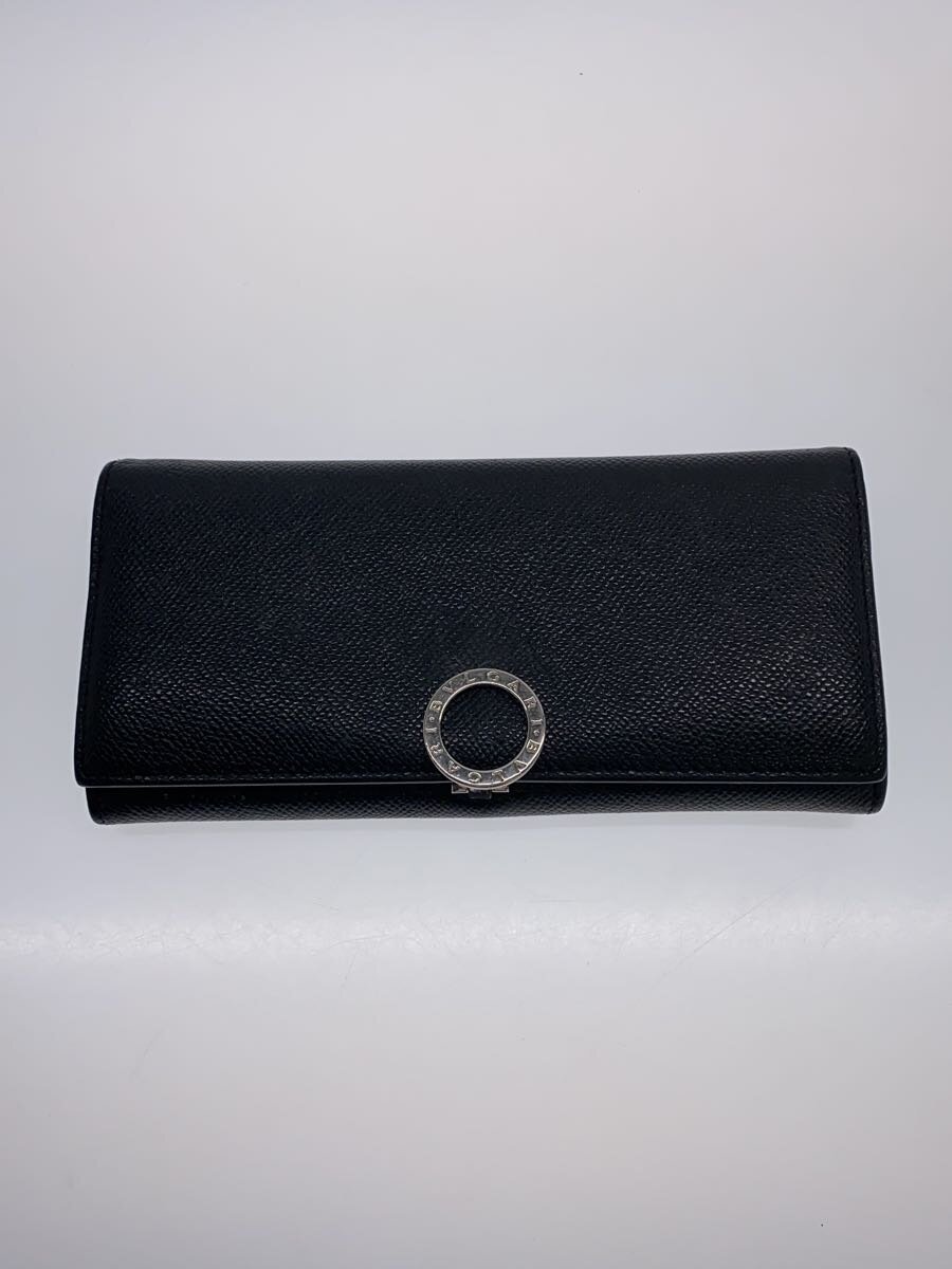 【中古】BVLGARI◆長金入れ/--/BLK/無地/メンズ【服飾雑貨他】