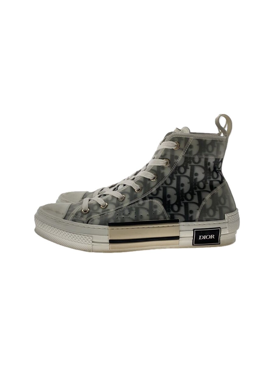【中古】Dior HOMME◆ハイカットスニーカー/40/WHT/B23/オブ漏れる【シューズ】