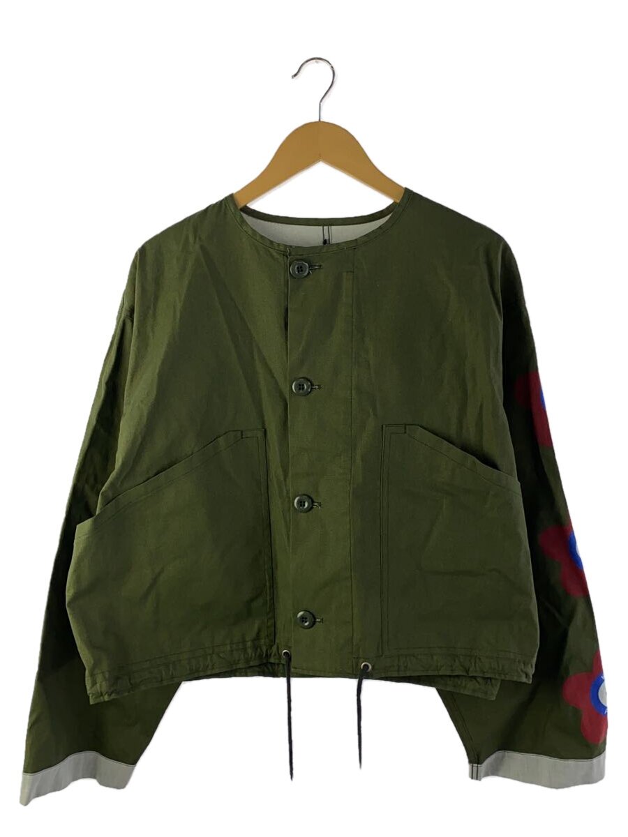 【中古】KENZO◆ショートジャケット/ジャケット/L/ポリエステル/KHK/FD65BL2629GB【メンズウェア】|2nd STREET 店