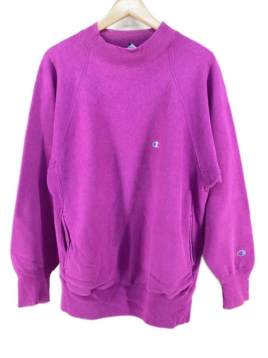 【中古】Champion◆90S/隠し付/ハイネック/刺しゅう曳き船後期/汗水/XL/綿織物/PUP【メンズウェア】
