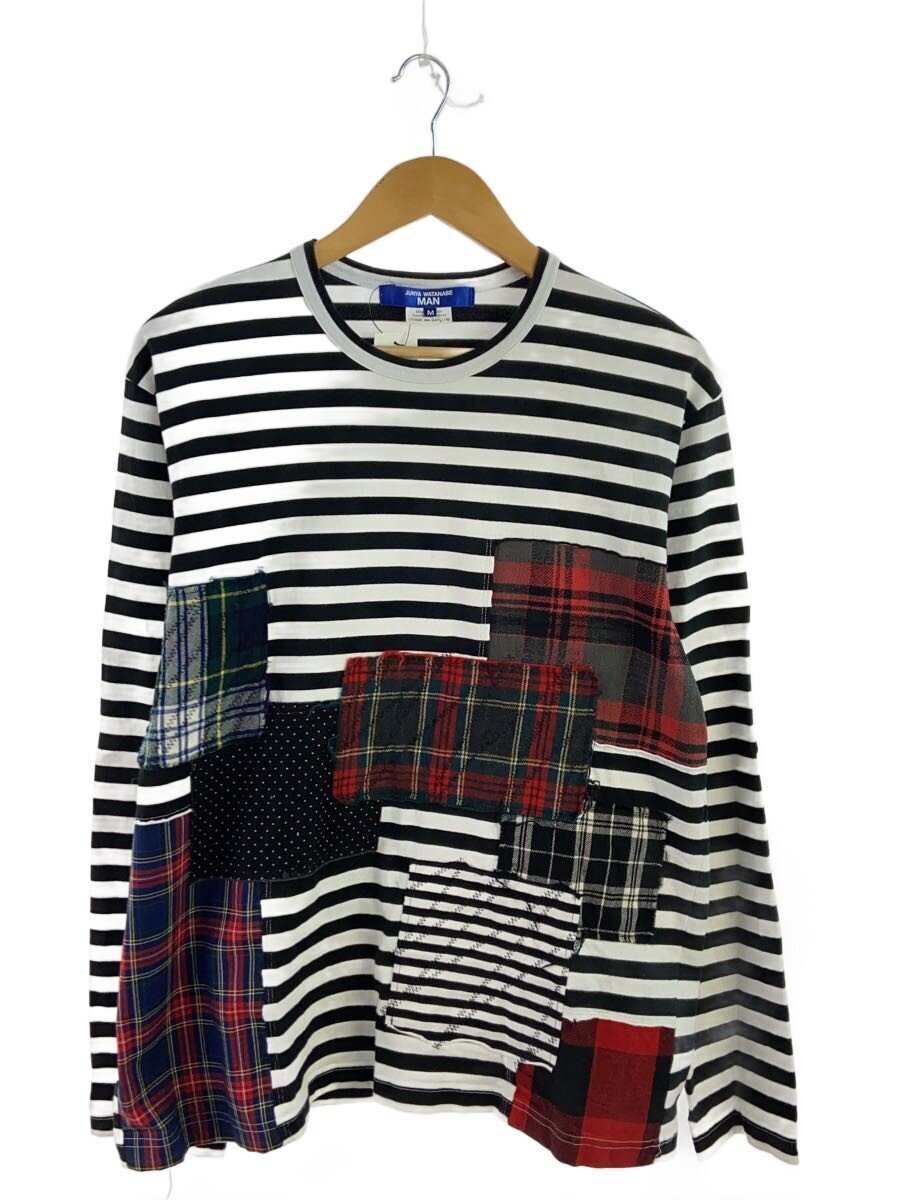 【中古】JUNYA WATANABE COMME des GARCONS MAN◆ジュンヤワタナベコムデギャルソンマン/長袖ティーシャツ/M/綿織物/マルチ色合い/WO-T010//【メンズウェア】