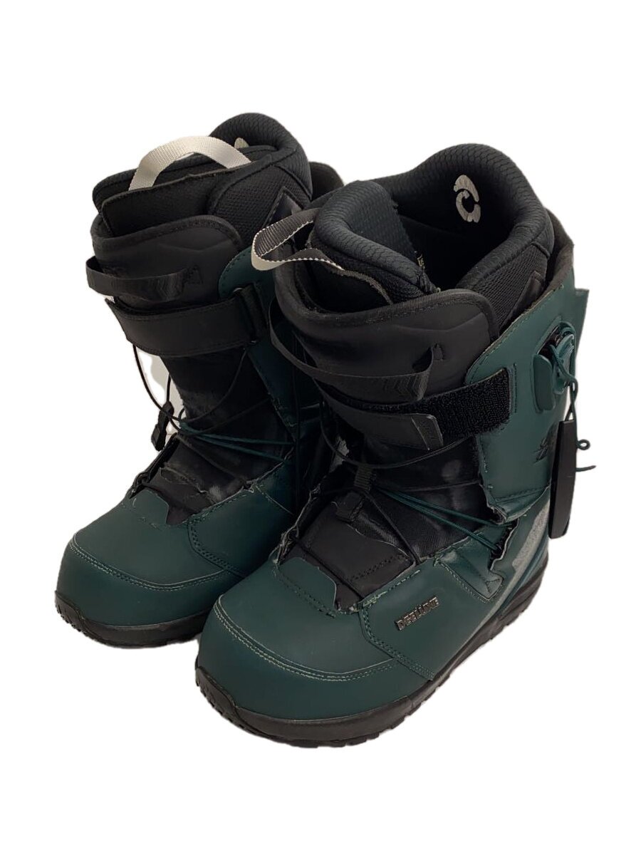 【中古】DEELUXE◆スノーボードブーツ/26cm/クイックレーシング/グリーン/deemon 21-22/サーモインナー【スポーツ】