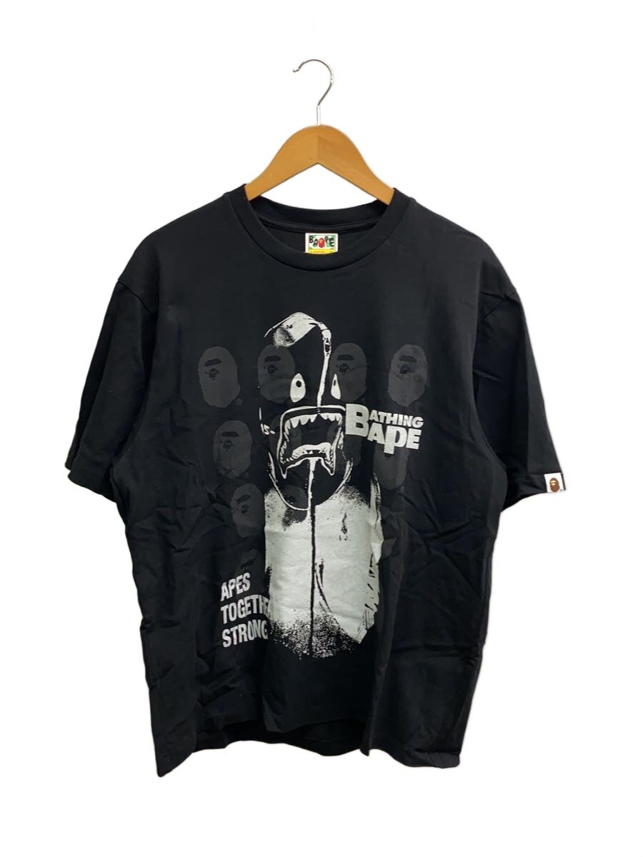【中古】A BATHING APE◆Tシャツ/M/コットン/BLK/総柄/001TEL801343M/Spray Paint Multi Logo T【メンズウェア】｜2ｎｄ STREET 店