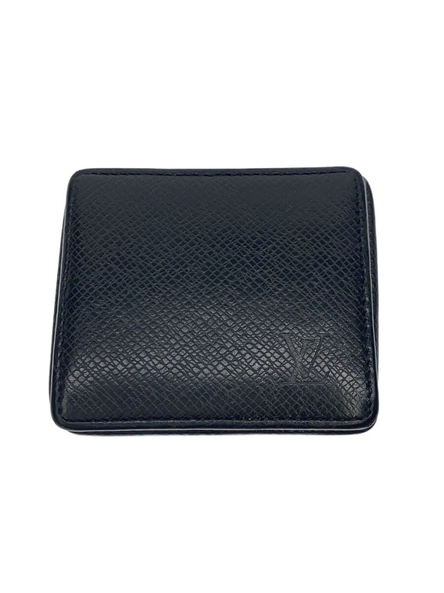 【中古】LOUIS VUITTON◆ポルト・モネ・ボワット_タイガ/レザー/BLK/メンズ【服飾雑貨他】