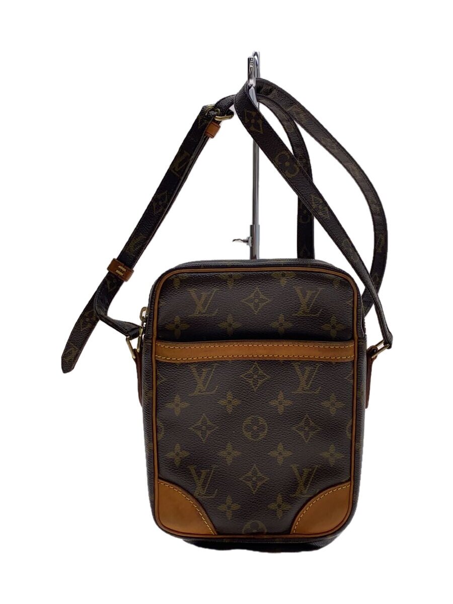 【中古】LOUIS VUITTON◆2)ダヌーブ_モノグラム・帆布_BRW/PVC/BRW【御徒面子】