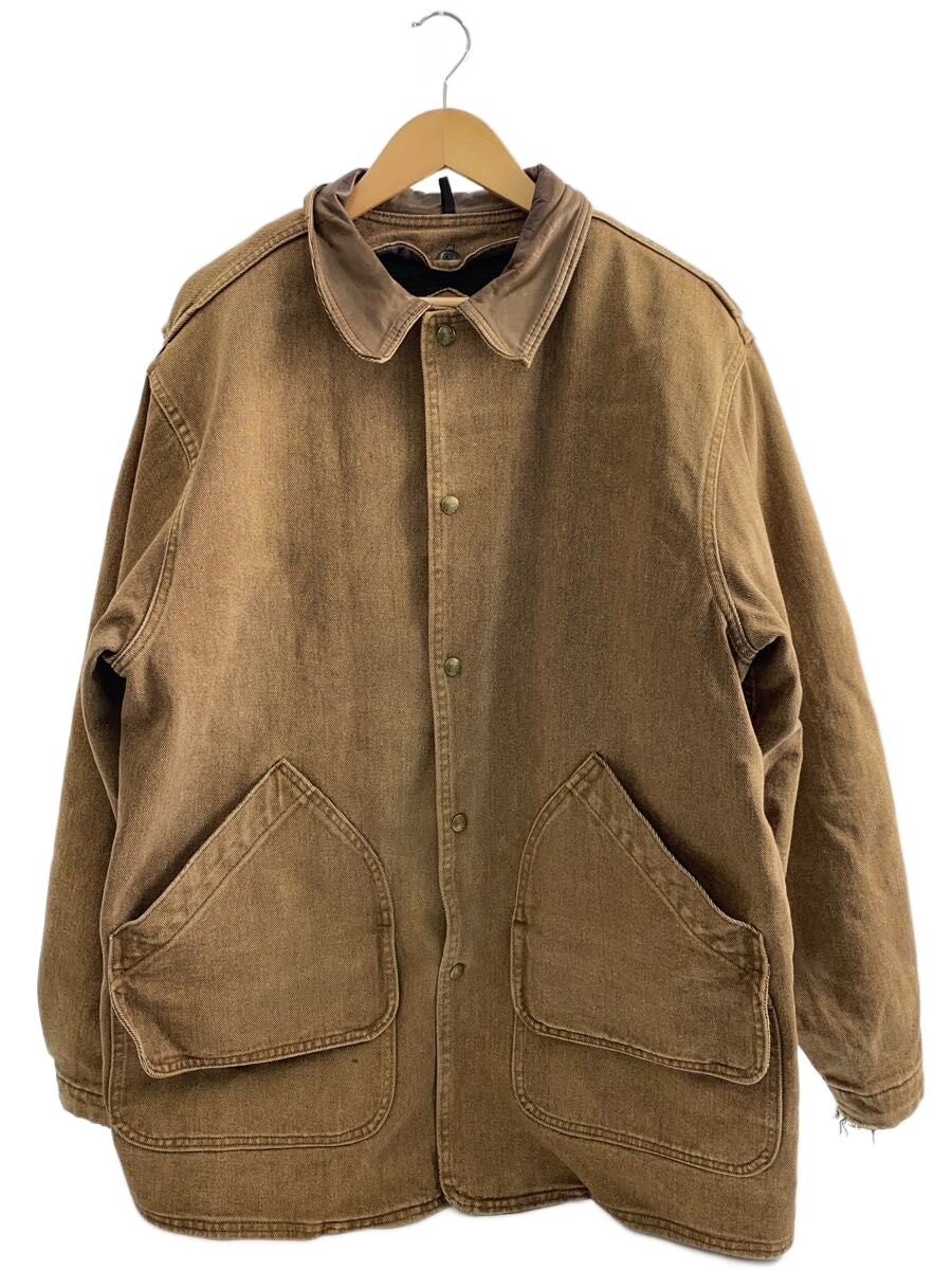 【中古】Woolrich◆90s/MADE IN USA/カバーオール/襟レザー/ウールライナー付属/L/コットン【メンズウェア】｜2ｎｄ STREET 店