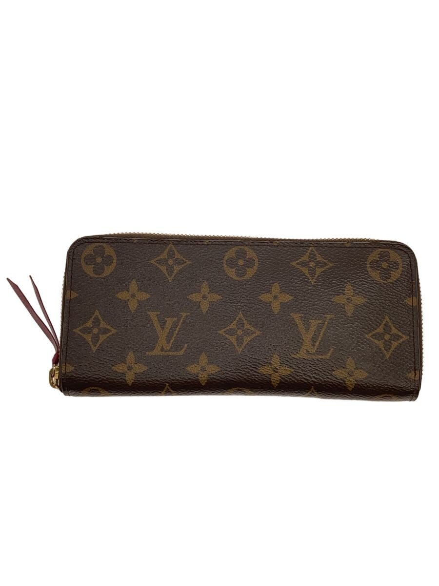 【中古】LOUIS VUITTON◆ポルト・フォイユ・クレマンス_モノグラム・キャンバス_フューシャ/M60742//モノグラム/レディース【服飾雑貨他】