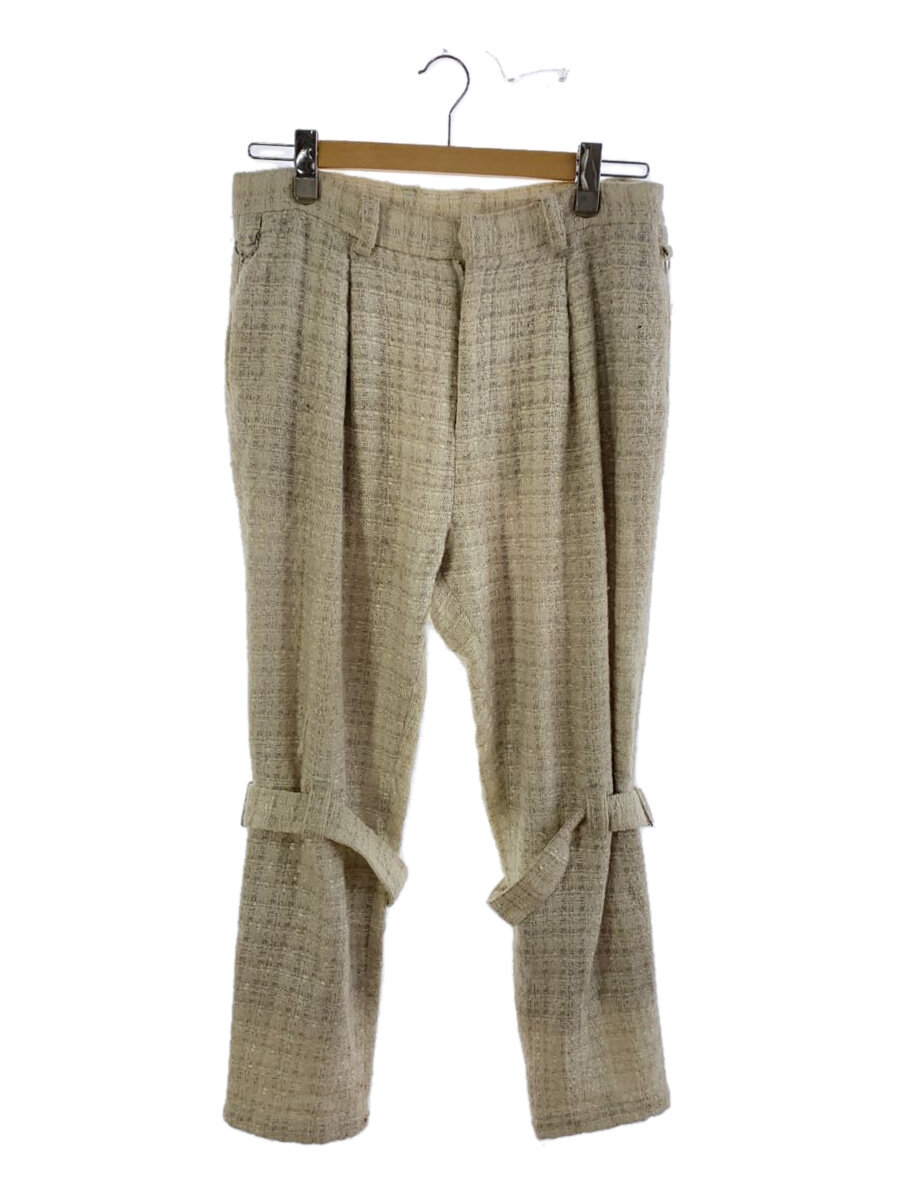 【中古】el conductor H◆MIXED TWEED BONDAGE TROUSERS/下つ方/4/アクリル繊維/CRM/PD22APO4//【メンズウェア】