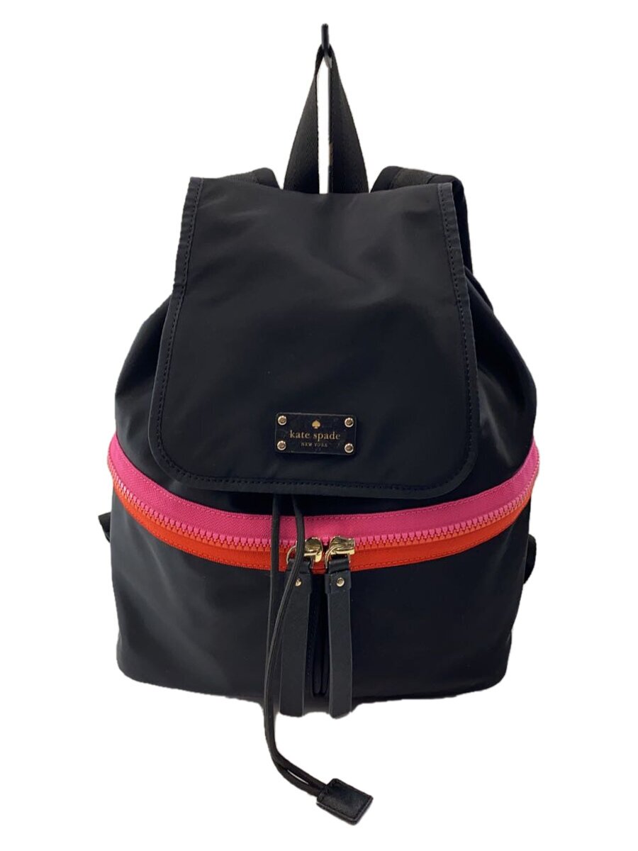 【中古】kate spade new york◆背嚢/--/BLK【御徒面子】