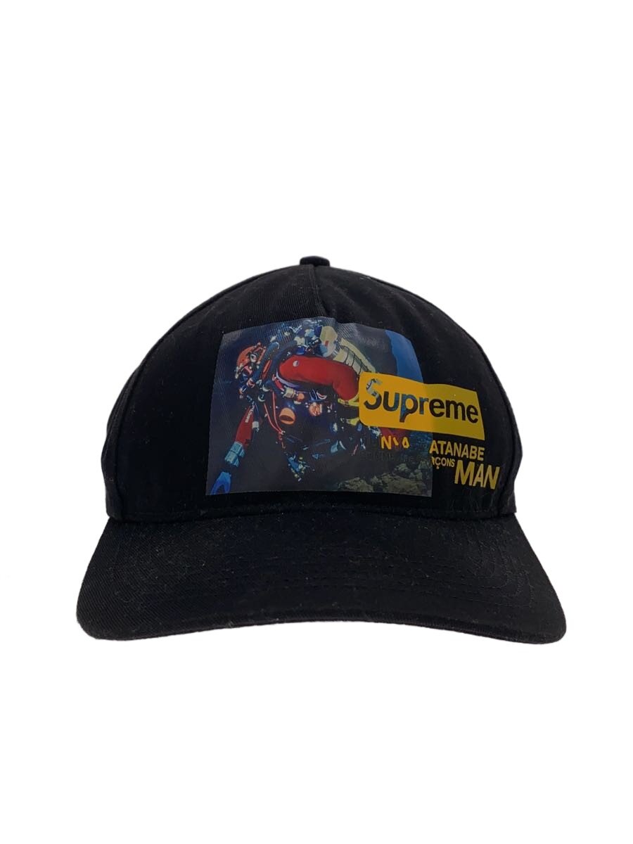 【中古】Supreme◆21AW/Nature 5-Panel hat Cap/旗がしら/--/綿織物/BLK/総柄/メンズ//【服飾雑貨他】