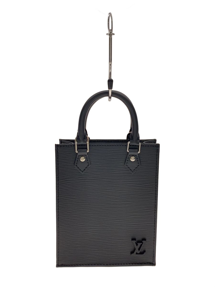 【中古】LOUIS VUITTON◆プティット・サックプラ_エピ/PVC/BLK/無地【御徒面子】
