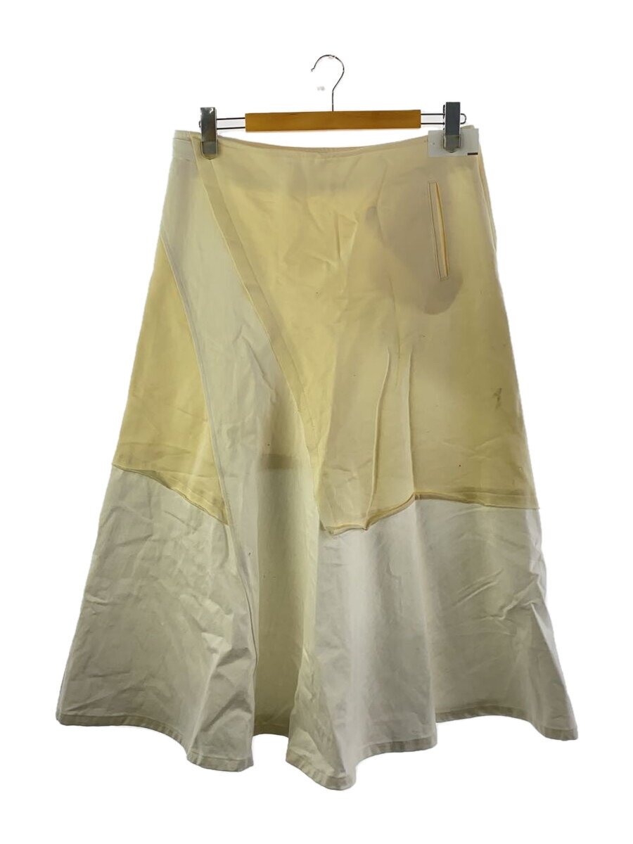 【中古】Y’s◆00s/00AW/バイ色合い/布原料品うつり変わり/ロングスコート/3/綿織物/WHT【レディースお召しもの】