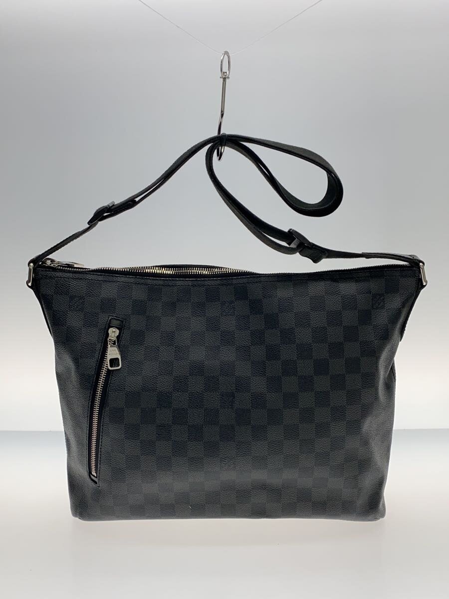 【中古】LOUIS VUITTON◆1)ミックMM_ダミエ・グラフィット_BLK/PVC/BLK【御徒面子】