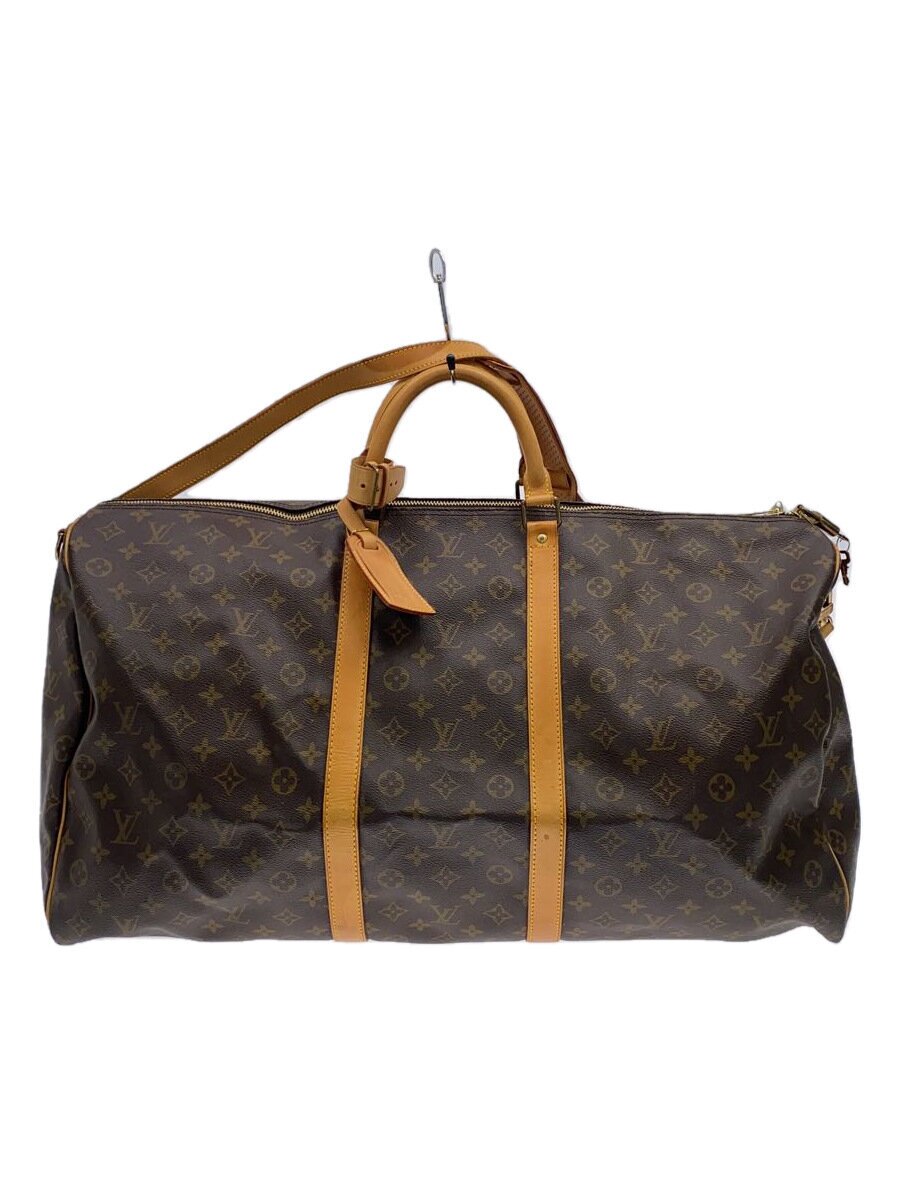 【中古】LOUIS VUITTON◆キーポル・バンドリエール60_モノグラム・帆布/PVC/BRW//【御徒面子】