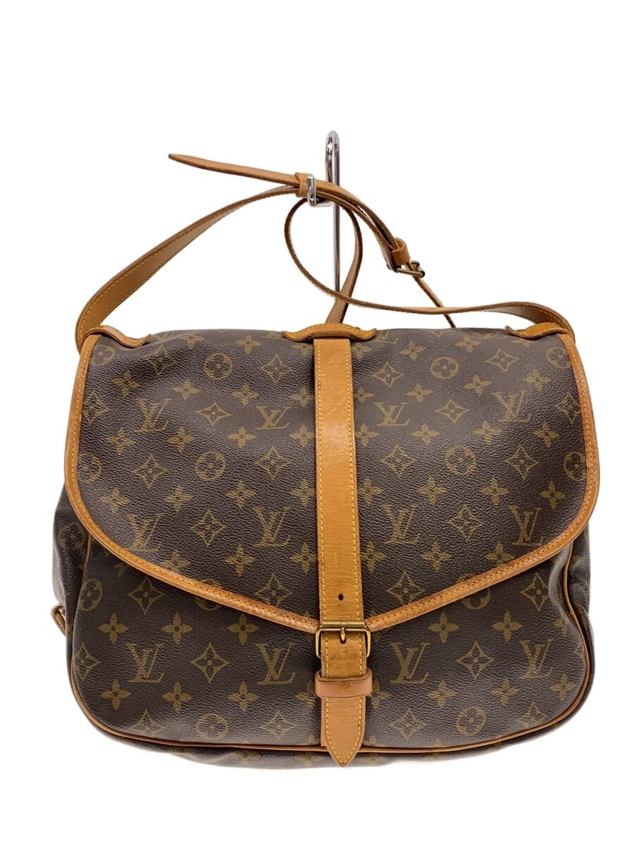 【中古】LOUIS VUITTON◆1)ソミュール35_モノグラム・キャンバス/レザー/BRW/モノグラム【バッグ】|2nd STREET 店