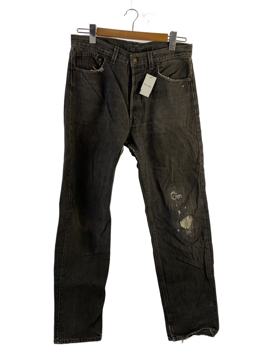 【中古】Levi’s◆501-0658/34*32/名取り草裏522/綿織物/BLKUSA製/501/80s/先染め/取り繕い【メンズウェア】